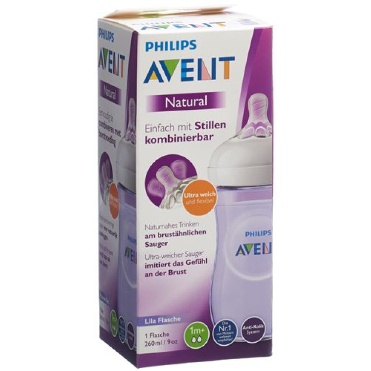 Avent Philips Naturnah bottle 260ml purple