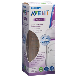 Bình sữa Avent Philips Naturnah thủy tinh 240ml