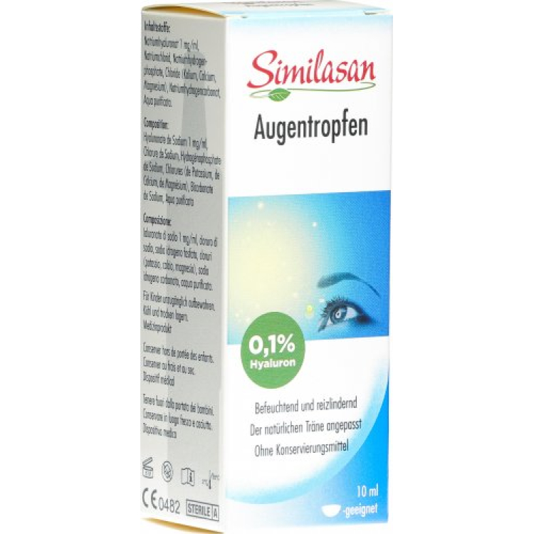 Similasan աչքի կաթիլներ 0.1% hyaluronic թթու 10 մլ