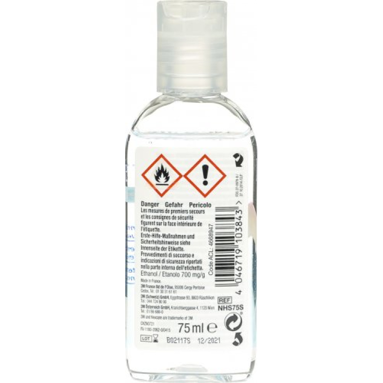 3M Nexcare hands disinfecting gel 75 ml