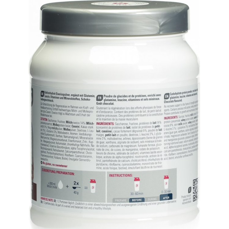 Sponsor Recovery Shake Plv Chocolate Ds 900g