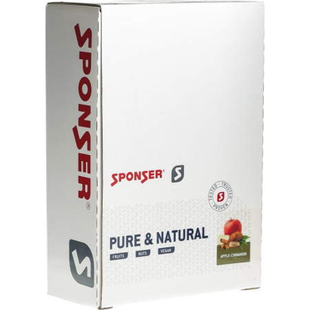 Sponser Pure & Natural Apple Cinnamon Bars 25 x 50 g