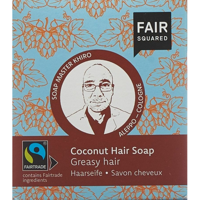 Fair Squared Hair Soap Coconut Greasy Hair 2 x 80 g