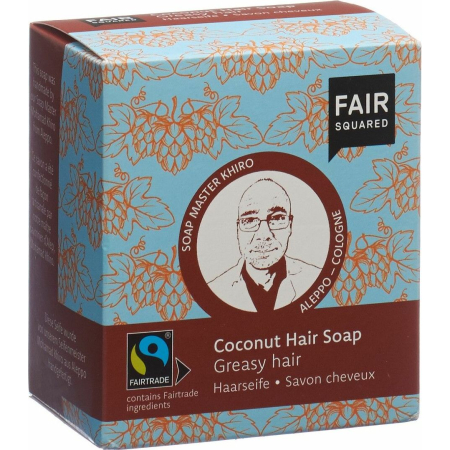 Fair Squared Hair Soap Coconut Greasy Hair 2 x 80 g