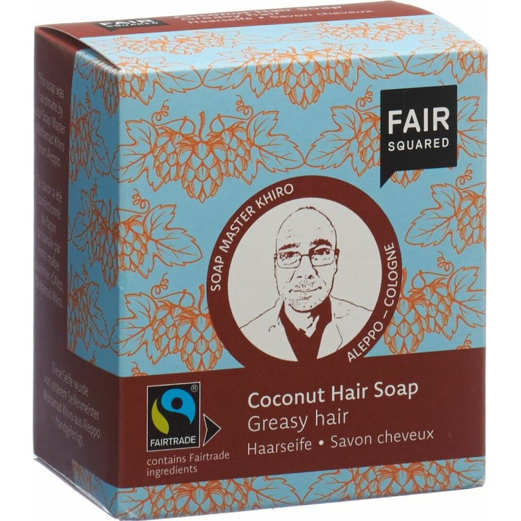 Fair Squared Hair Soap Coconut Greasy Hair 2 x 80 g