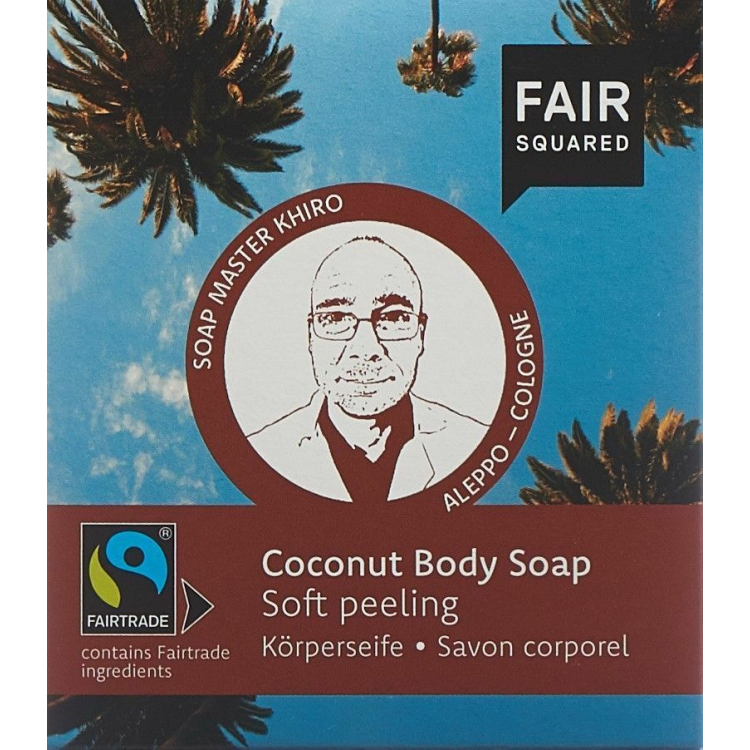 Fair Squared Body Soap Coconut Soft Peeling 2 x 80 g