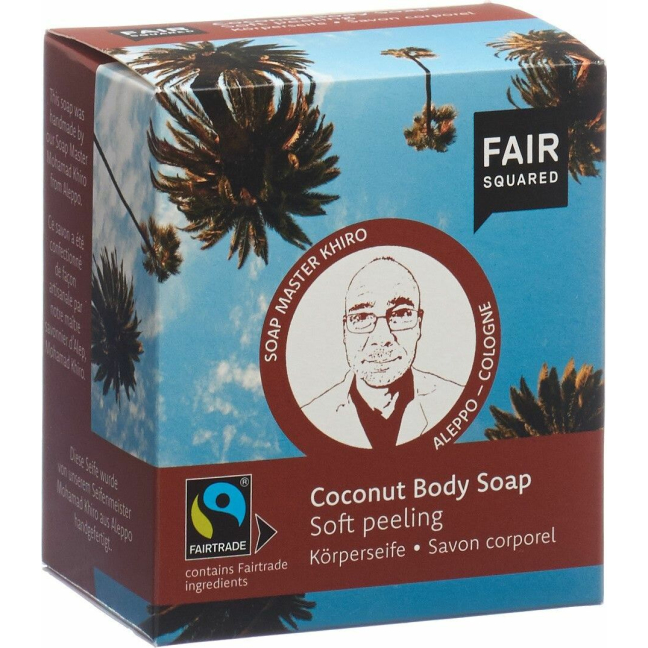 Fair Squared Body Soap Coco Soft Peeling 2 x 80 g