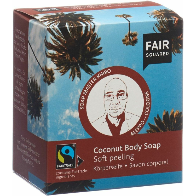 Fair Squared Body Soap Coconut Soft Peeling 2 x 80 g