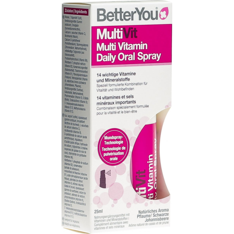 BetterYou Multivitamin Daily Oral Spray 25 ml