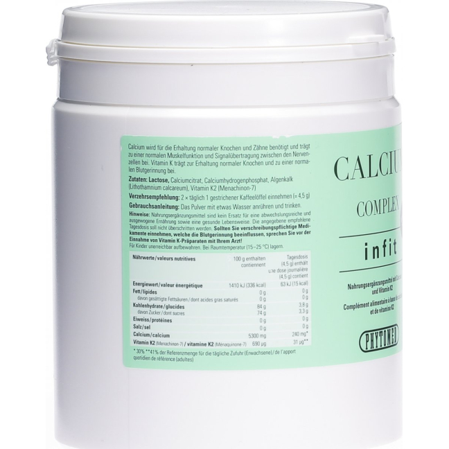 PHYTOMED Infit Kalcij + kompleks vitamina K2 500 g