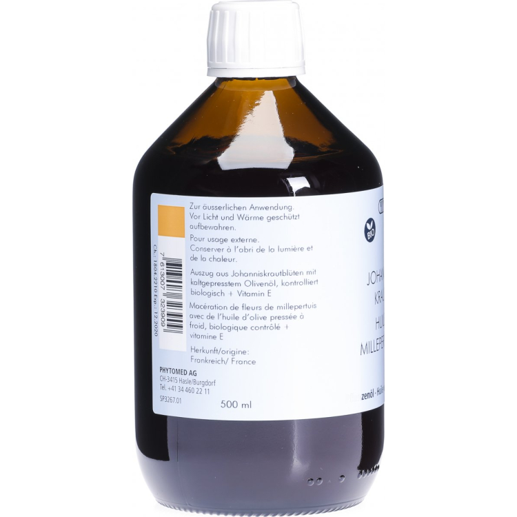 PHYTOMED Sint-Janskruidolie Bio 500 ml