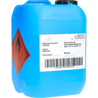 Alpinamed disinfectant solution blue 70% 5 L