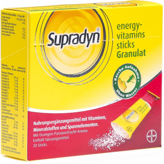 Supradyn energiya vitaminlari granulalari 20 tayoq