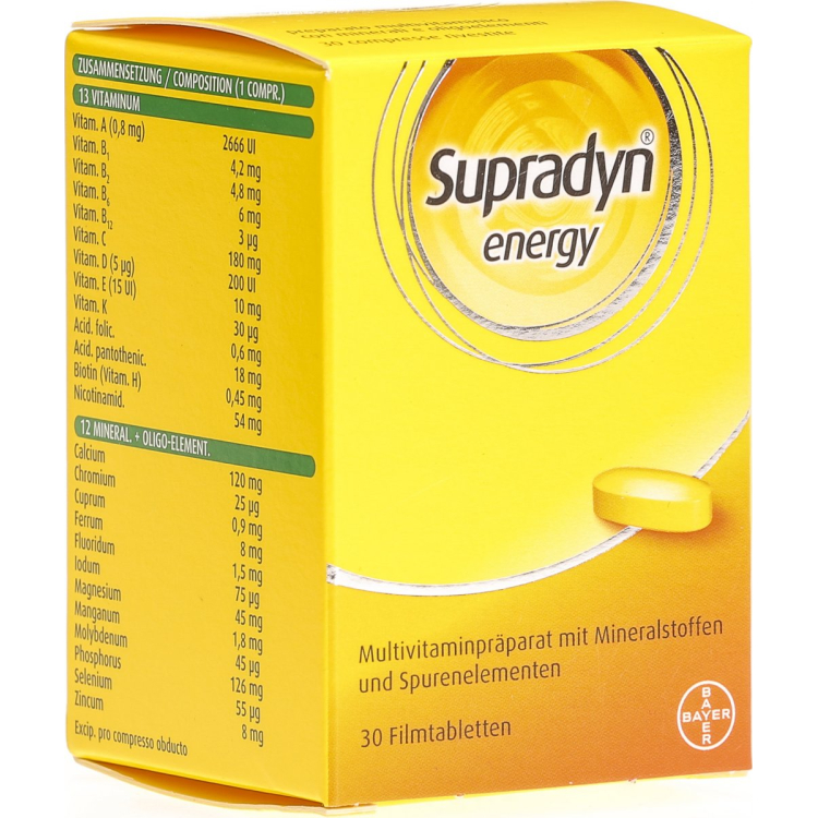 Supradyn energy film tabl 30uds