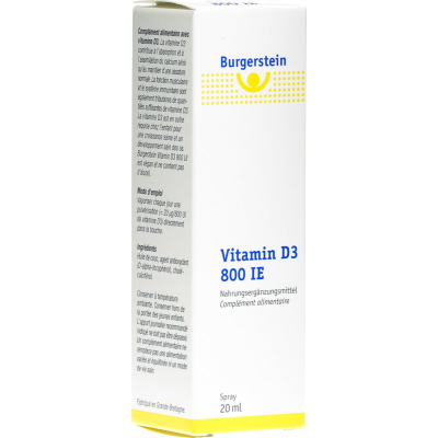 Burgerstein vitamin d3 800 iu sprayay 20ml