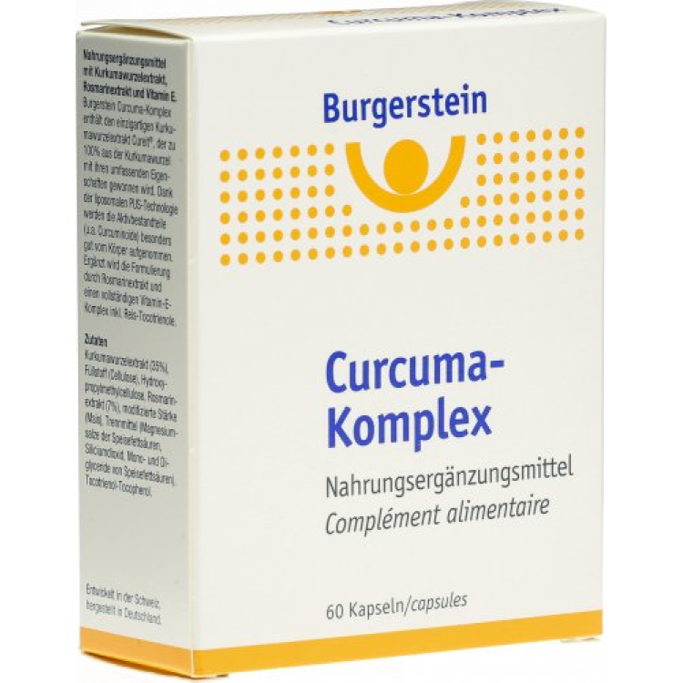 Burgerstein Curcuma Complex պարկուճներ 60 հատ