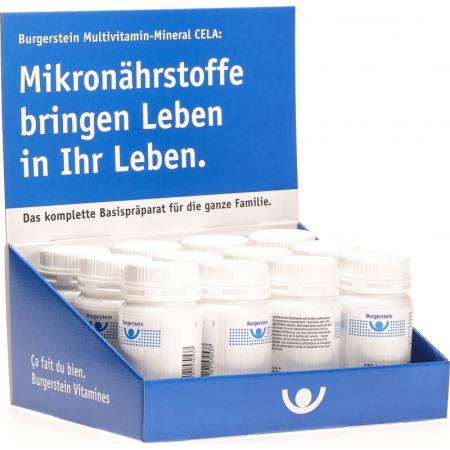 Burgerstein CELA Multivitamin-Mineral გაყიდვების ჩვენება 12 ცალი