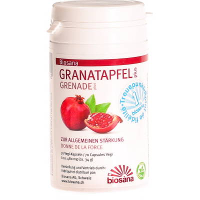 Biosana granulesatæble plus 480 mg 70 kapsler