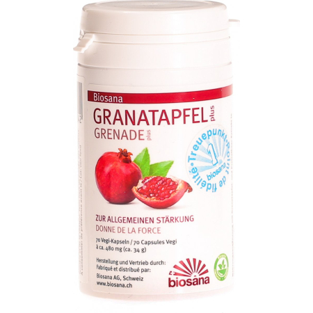 Biosana Pomegranate Plus 480 מ"ג 70 כמוסות