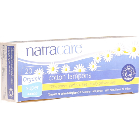 Natracare Super Tampons - 100% Organic Cotton