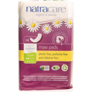 NATRACARE sanitary pads normal 14 pcs