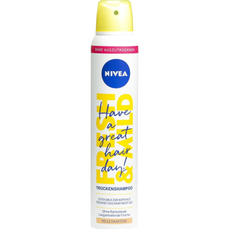 Nivea Fresh & Mild dry shampoo for blonde and light hair tones
