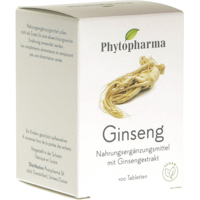 Phytopharma ginseng 100 tabletter