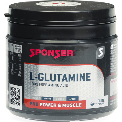 Sponser l-glutamin 100% neutral dåse 350 g