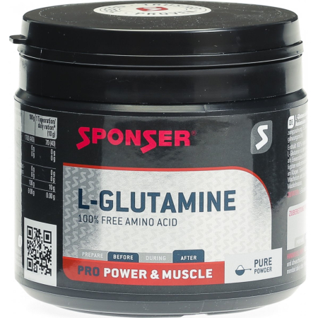 Sponser L-Glutamin 100% neutrální plechovka 350 g