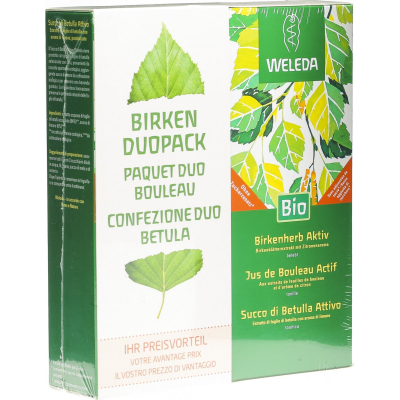 Weleda қайың шөпі active juice duo 2 x 250 мл