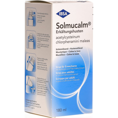 Solmucalm cold cough syrup for adults 180 ml