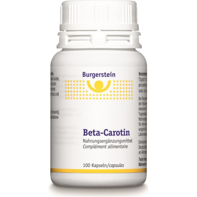 Burgerstein beta carotene capsules 100 pieces