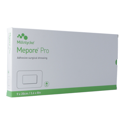 Mepore pro ក្រណាត់រុំរបួស 20x9cm 14x4.5cm ក្រៀវ 10pcs