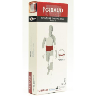 GIBAUD rib belt men size 2 100-130cm white