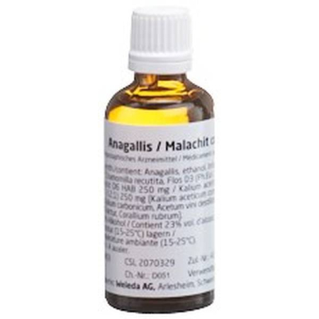 Buy WELEDA Anagallis\/Malachite comp Dil 50 ml Online from Beeovita, Your Source for Healthy Products from Switzerland