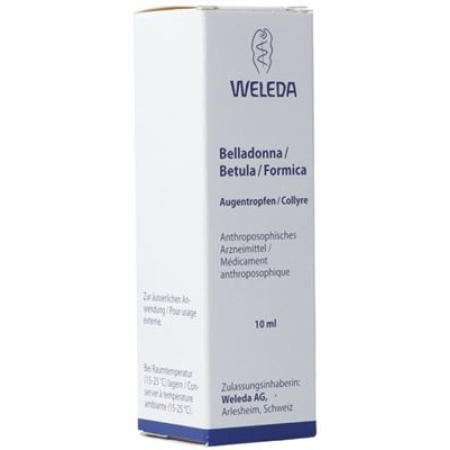 Weleda Belladonna / Betula / Formica Gd Opht Fl 10 មីលីលីត្រ