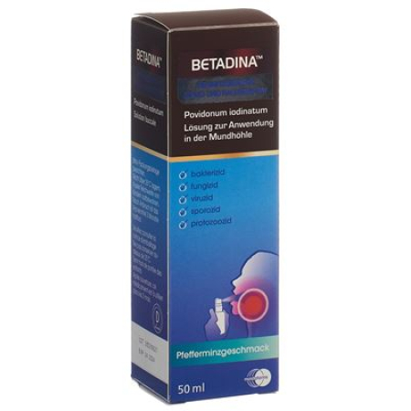 Betadina razpršilo za dezinfekcijo Mund- und Rachenspray 50 ml