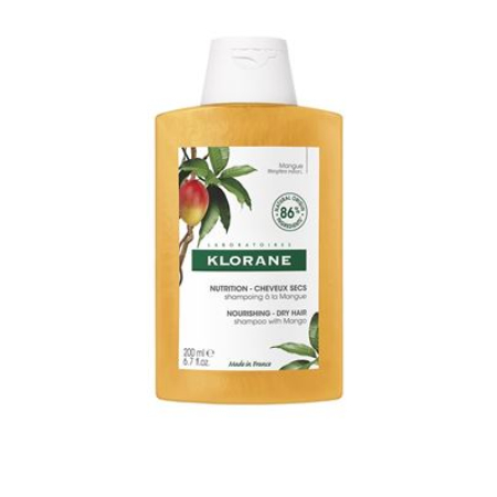 KLORANE Mango Shampoo - Nourishing Shampoo for Dry and Brittle Hair