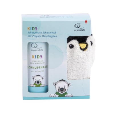 Aromalife geschenkset kids schnupnase bad waschlap