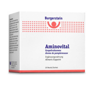 Burgerstein Aminovital para desempenho esportivo diário, bem-estar e vitalidade.