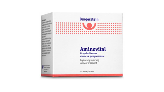 Burgerstein Aminovital for every day sport performance, wellness and vitality. 