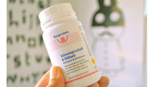 Hamilelik ve emzirme için Burgerstein Schwangerschaft & Stillzeit Vitaminleri.
