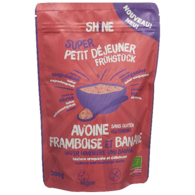 Shine Oat Breakfast Raspberry & Banana Organic 300 G