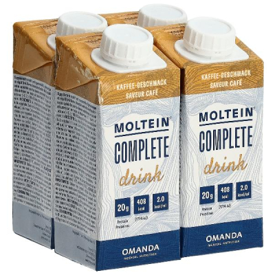 Moltein Complete Bebida Café 4 Tetra 200 ml Moltein Complete Bebida Café 4 Tetra 200 ml