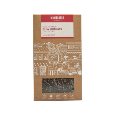 Manifaktur juodos chia sėklos 350 g