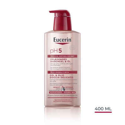 EUCERIN pH5 Shower Gel and Nourishing Oil 400 ml EUCERIN pH5 Shower Gel and Nourishing Oil 400 ml
