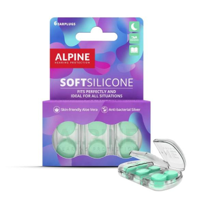 Alpské softsilicone ušní zátky 6 ks