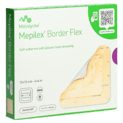Mepilex (PI-APS) սահմանը Flex 4x4 դյույմ 5 կտոր