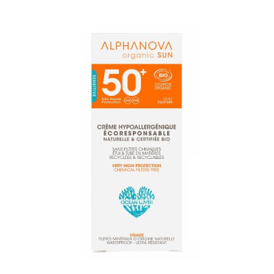 Alphanova Sun Vace organique SPF50 + hypoallergénique 50 g Alphanova Sun Vace organique SPF50 + hypoallergénique 50 g