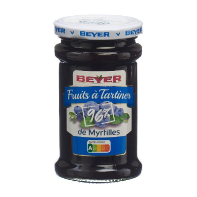 Buah Beyer menyebar blueberry kaca 240 g